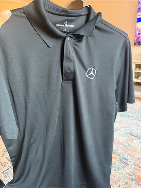 Brooks Brothers Black Polo with White Embroidered Logo